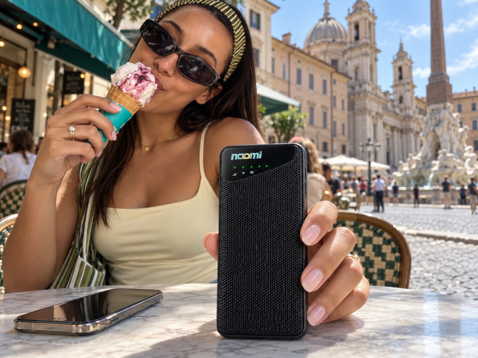 Portable Wi-Fi rental for Italy with phone charging for travelers