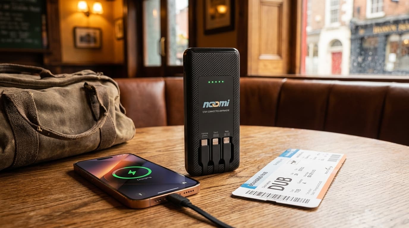 Portable Wi-Fi rental for Ireland with phone charging for travelers