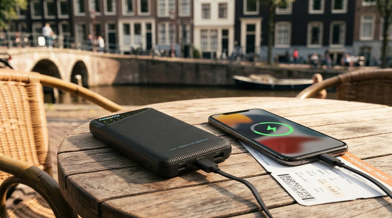 Portable Wi-Fi rental for Netherlands with phone charging for travelers