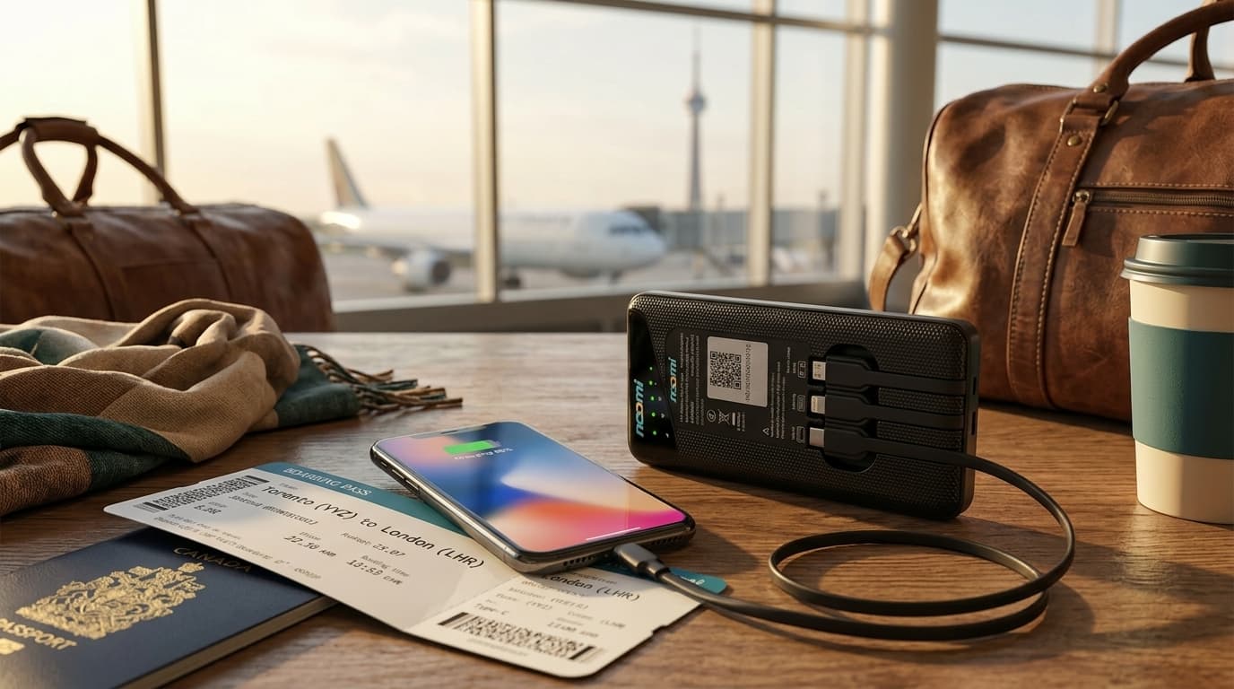 Portable Wi-Fi rental for Canada with phone charging for travelers
