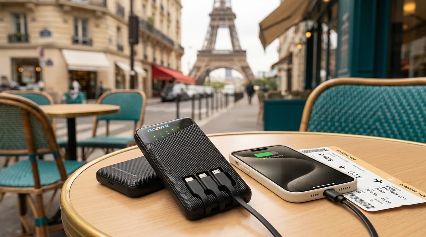 Portable Wi-Fi rental for Europe with phone charging for travelers