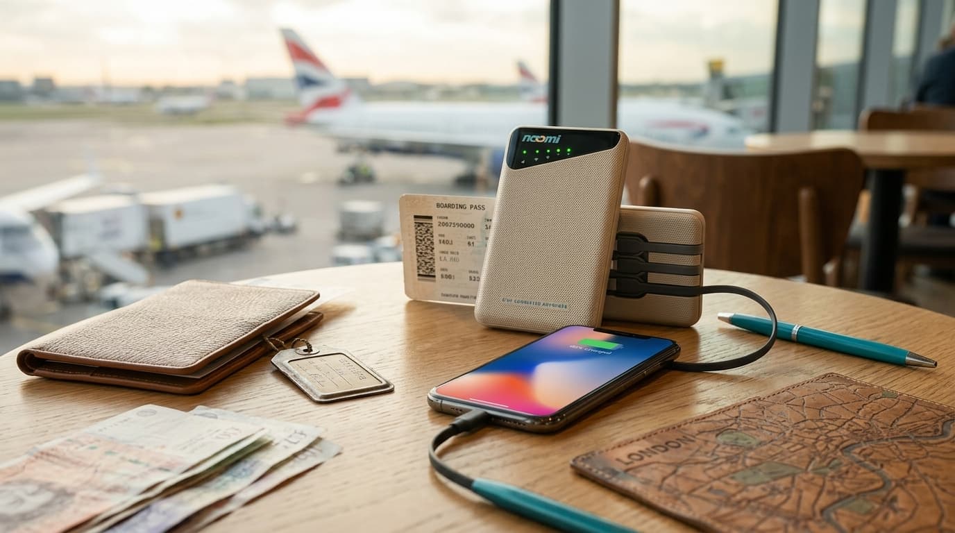 Portable Wi-Fi rental for Global with phone charging for travelers