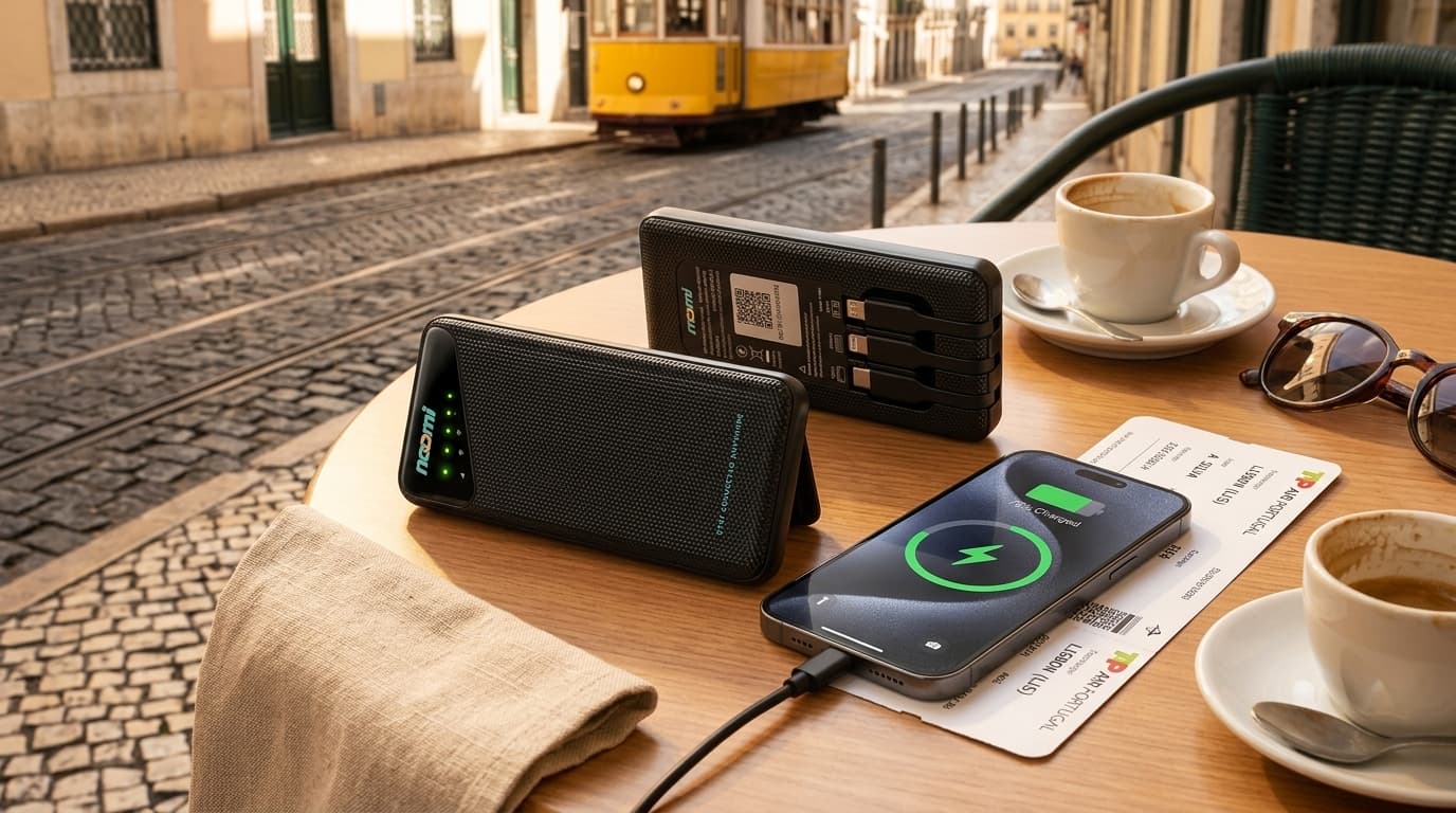 Portable Wi-Fi rental for Portugal with phone charging for travelers