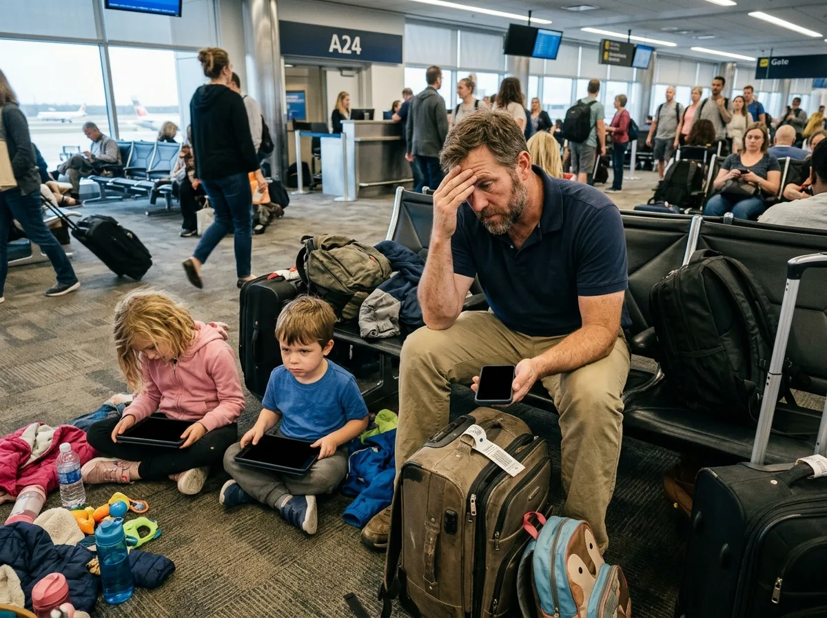 A traveler dealing with weak phone signal abroad — Pocket Wi-Fi Rental vs. Data Roaming: How to Avoid Travel Bill Shock
