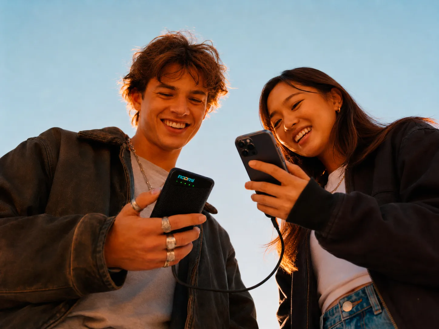 The Noomi device keeping a phone connected and charged while traveling — Why Travelers Are Choosing Noomi Travel Wi-Fi Over Free Hotspots