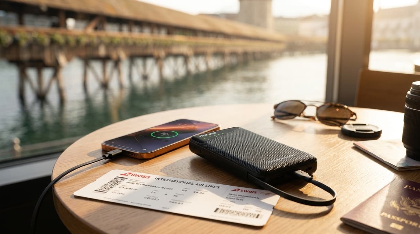 Portable Wi-Fi rental for Lucerne with phone charging for travelers