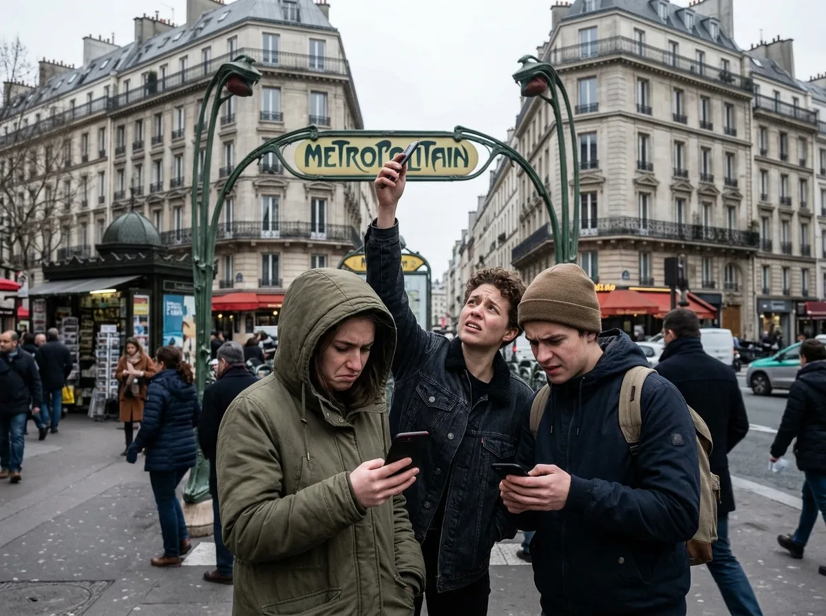 A traveler dealing with weak phone signal abroad — eSIM vs Pocket Wi-Fi for European City Travel: Which Wins?