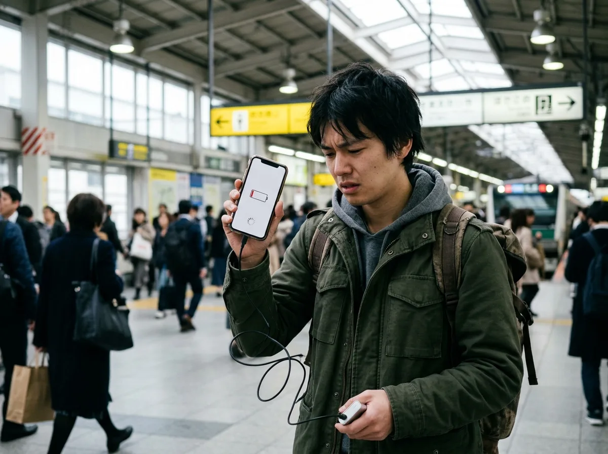 A traveler dealing with weak phone signal abroad — What Is a Personal Hotspot? Limits and a Better Fix