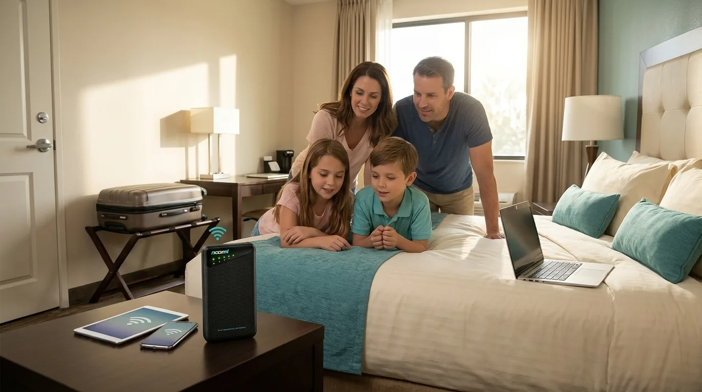 Get a Noomi Hotspot Delivered to Your Hotel for a USA Trip